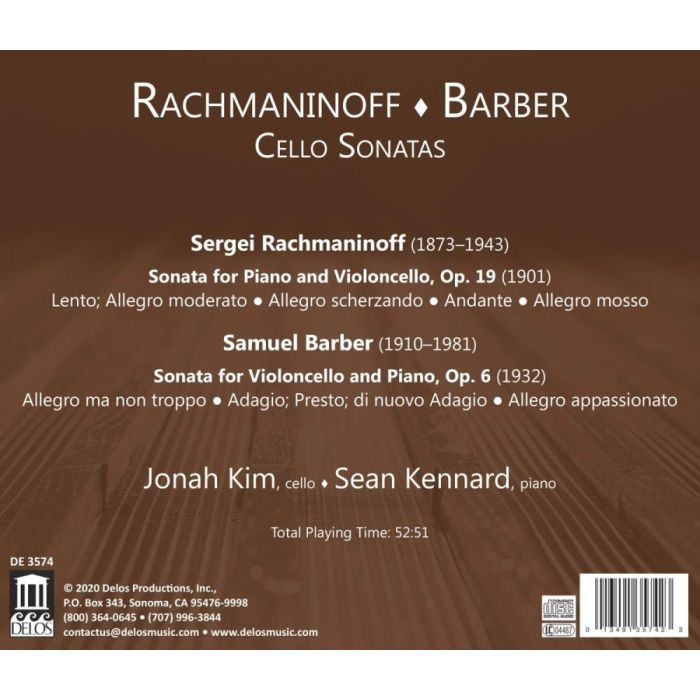 Rachmaninoff & Barber: Cello Sonatas - slide-1