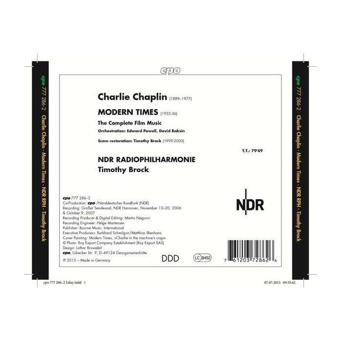 Chaplin, Charlie: Modern Times (The Complete Film Music) - slide-1