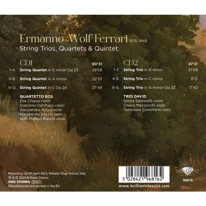 Wolf-Ferrari: String Trios, Quartets & Quintet - slide-1