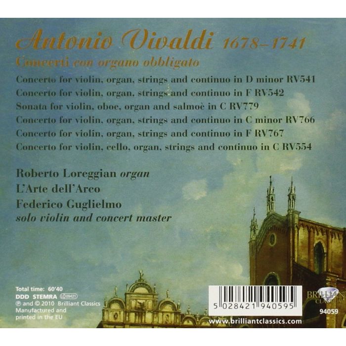 VIVALDI: Concerti Con Organo Obligato - slide-1