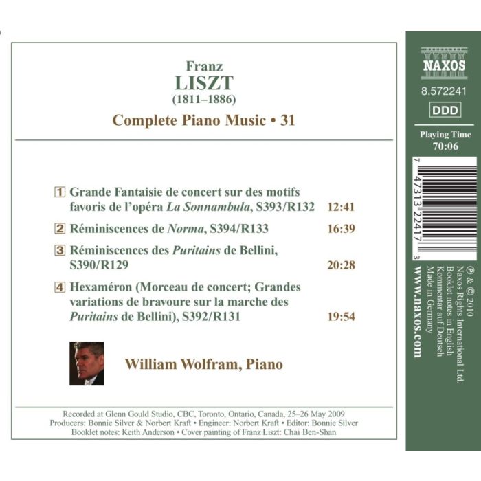 Liszt: Complete Piano Music Vol. 31 - Bellini Operas - slide-1