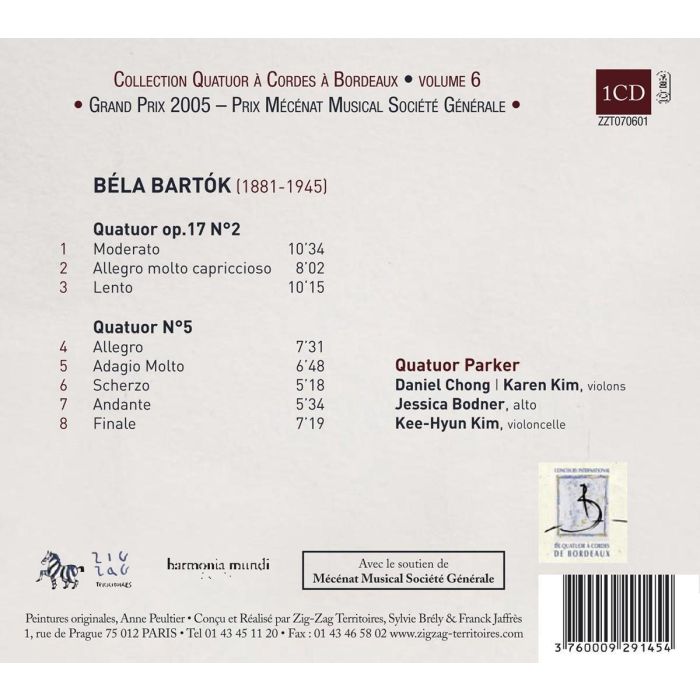 Bartok: Quatuors à cordes n° 2 & 5 - slide-1