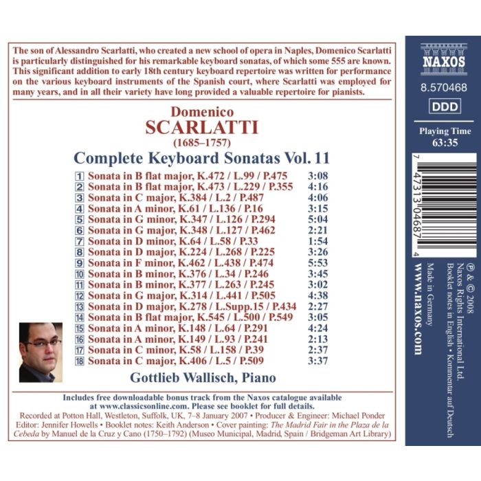 Scarlatti: Complete Keyboard Sonatas Vol. 11 - slide-1