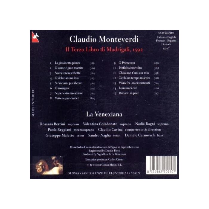 Monteverdi: Terzo Libro de' Madrigali - slide-1