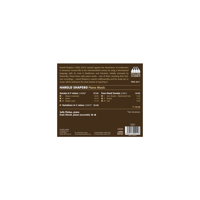 Shapero: Piano Music - slide-1