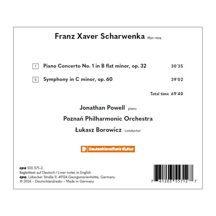 Scharwenka: Piano Concerto No. 1; Symphony in C minor - slide-1