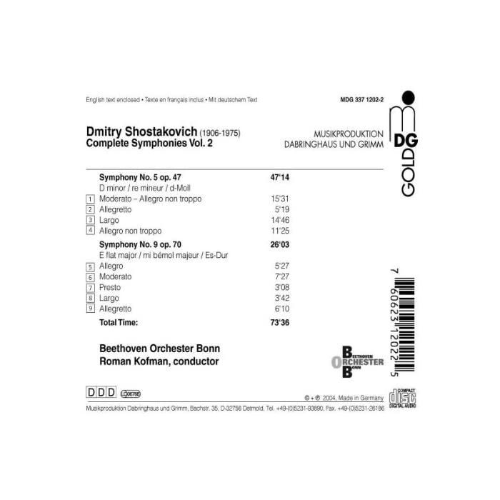 Shostakovich : Symphony no. 5 & 9 - slide-1