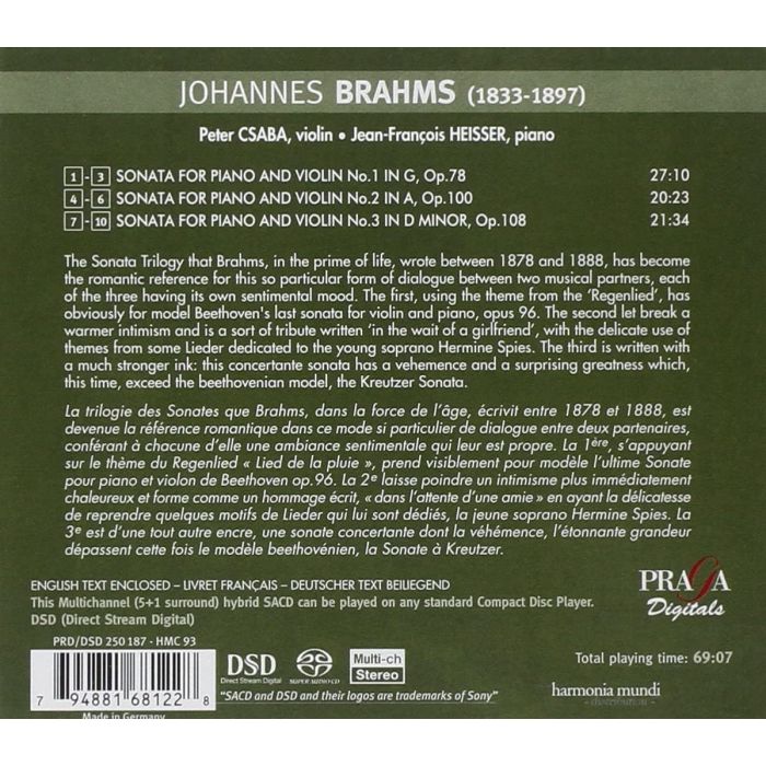Brahms: The Violin Sonatas - slide-1