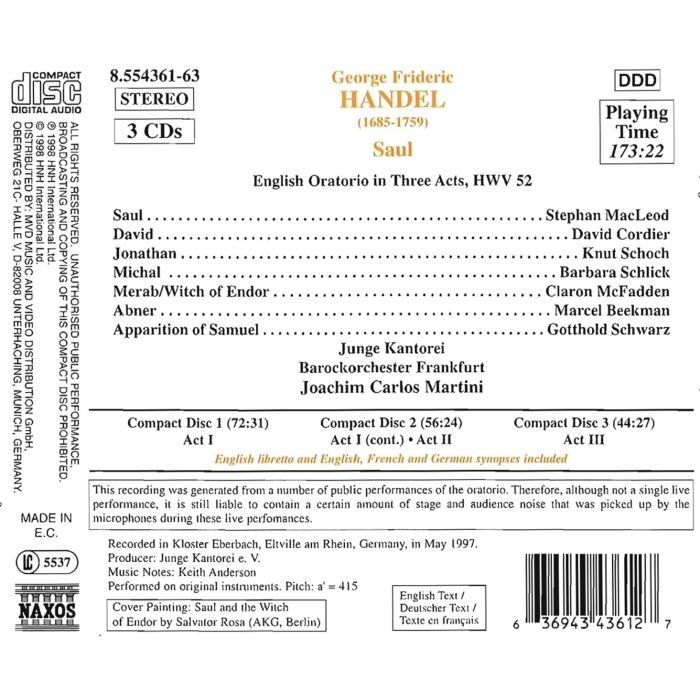 HANDEL: Saul - slide-1