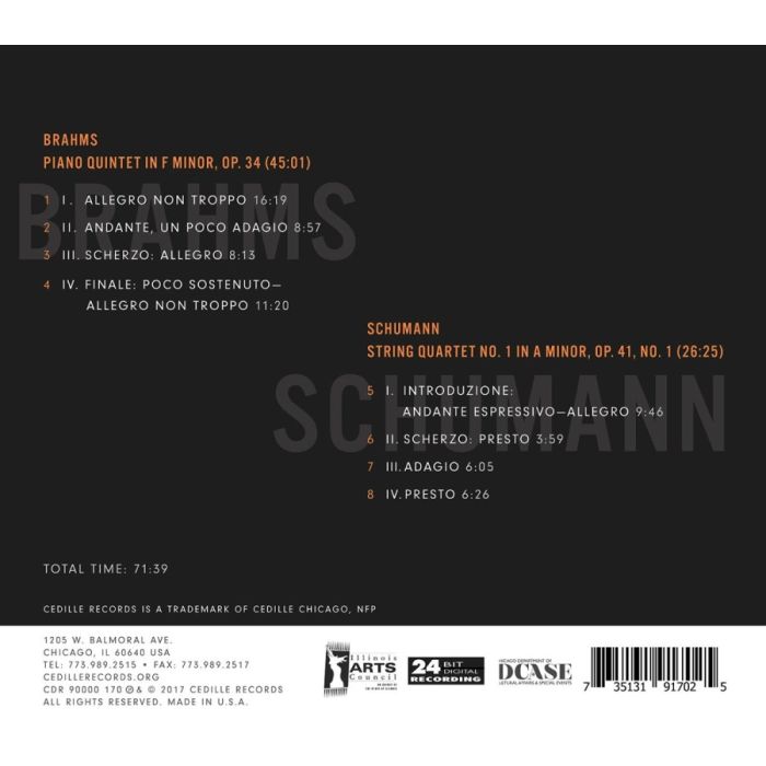 Brahms: Piano Quintet / Schumann: String Quartet - slide-1