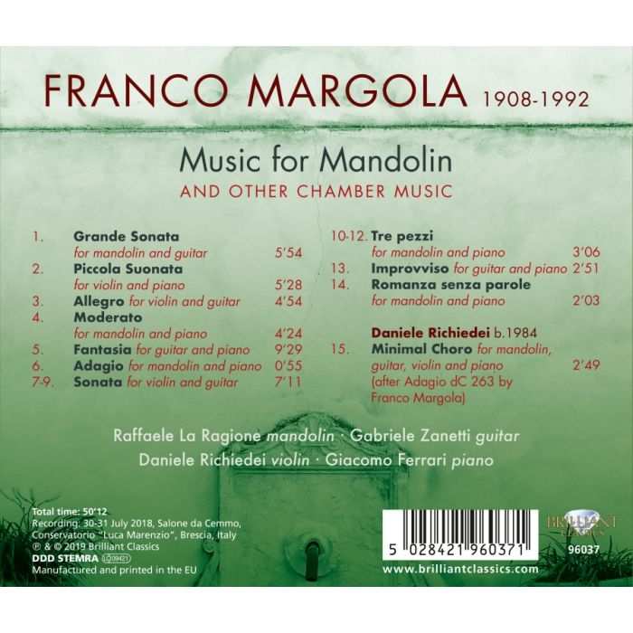 Margola: Music for Mandolin & other Chamber Music - slide-1