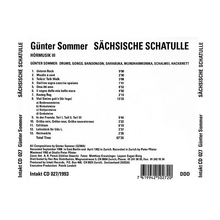 Günter Baby Sommer: Sächsische Schatulle *s* - slide-1
