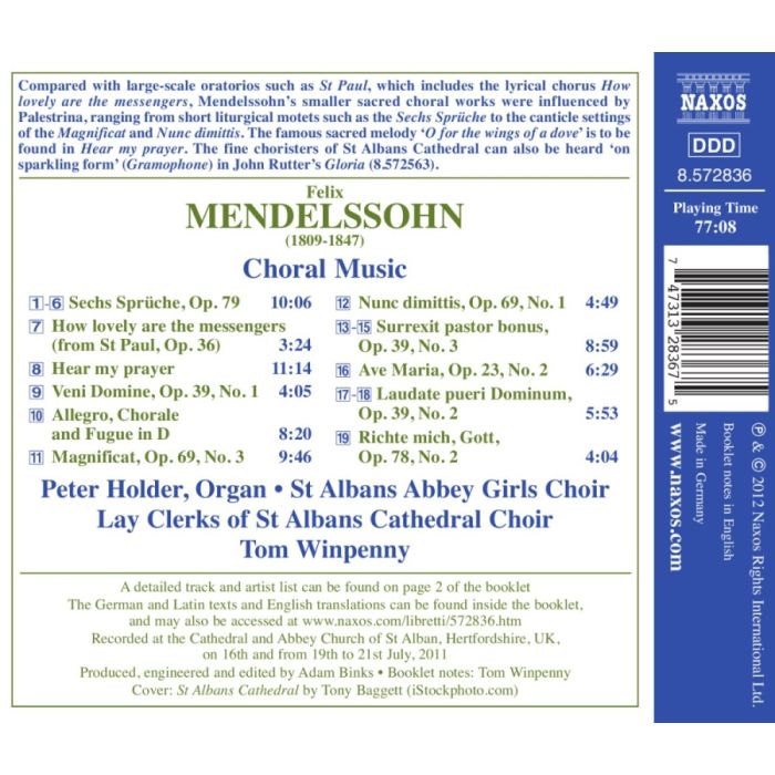 Mendelssohn: Choral Music - slide-1