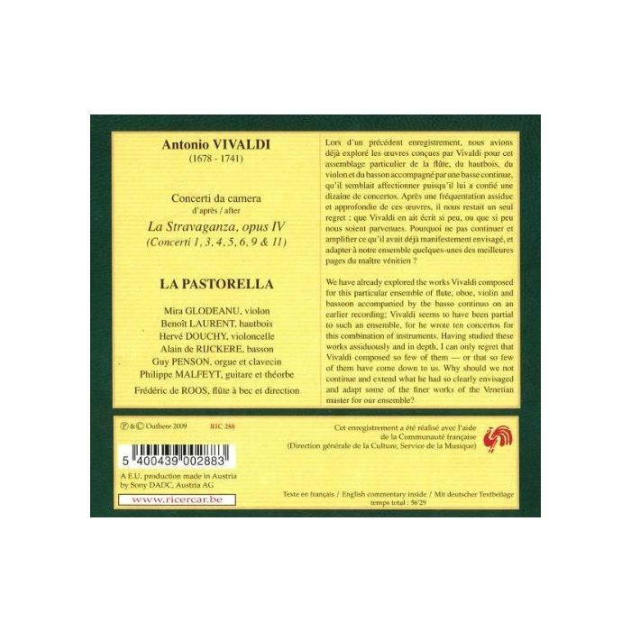 Vivaldi: La Stravaganza - Concerti da camera op. 4 nr 1, 3, 4, 5, 6, 9 & 11, wersja na instrumenty dęte - slide-1