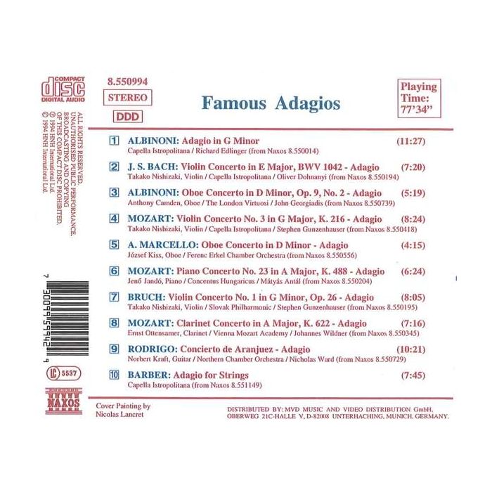 FAMOUS ADAGIOS - slide-1