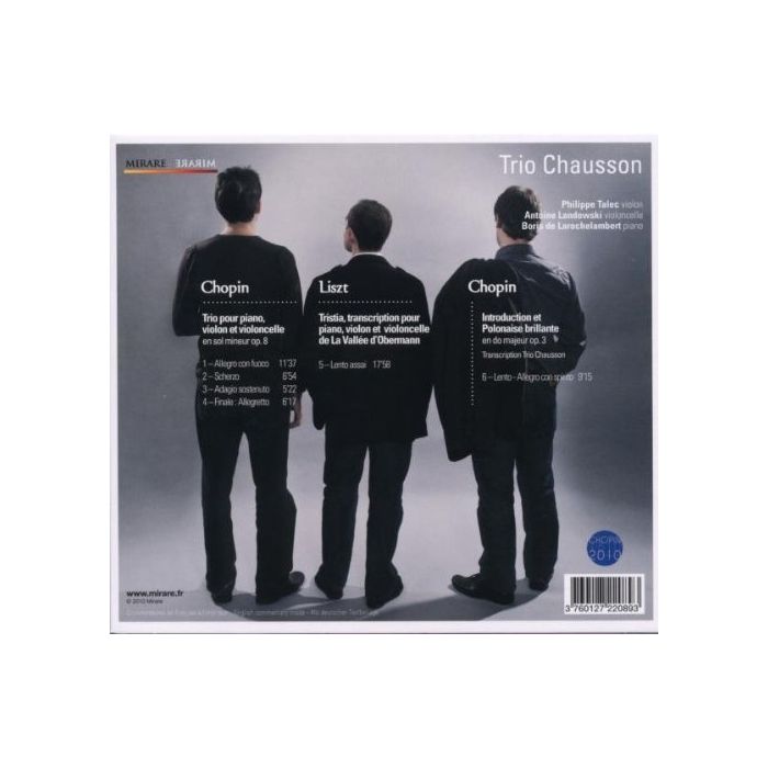 Chopin: Introduction & Polonaise brillante Op.3, Piano Trio Op.8 / Liszt: Tristia - slide-1