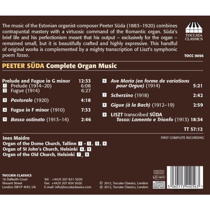 Süda: Complete Organ Music - slide-1