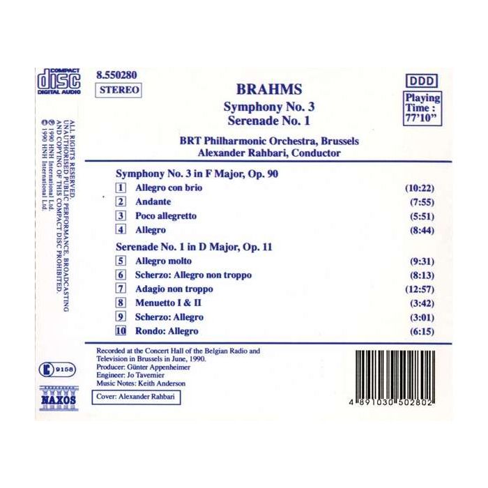 Brahms: Symphony no. 3 - slide-1