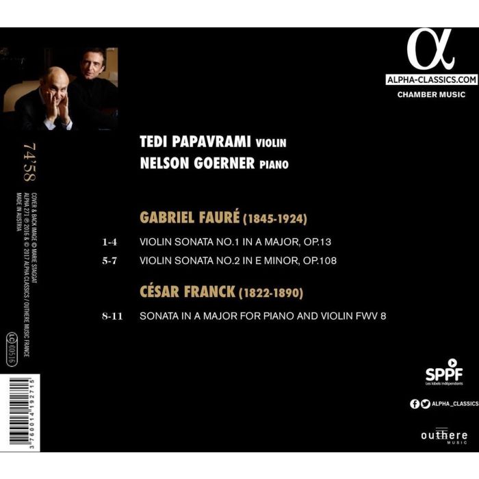 FAURE/ FRANCK: Sonates pour violon & piano - slide-1
