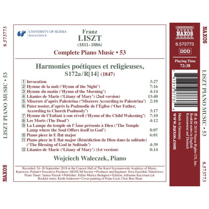 Liszt: Harmonies poétiques et religieuses - slide-1