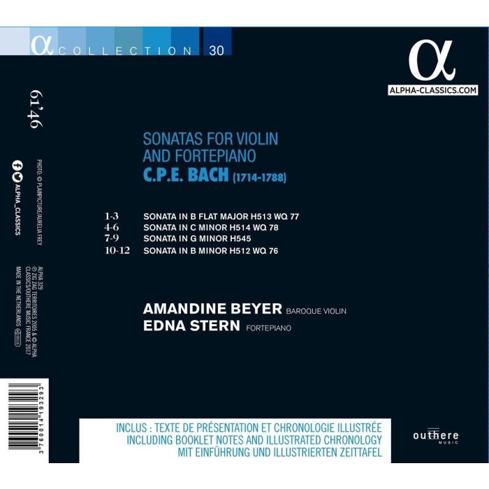 Bach C.P.E.: Sonatas for violin and fortepiano - slide-1