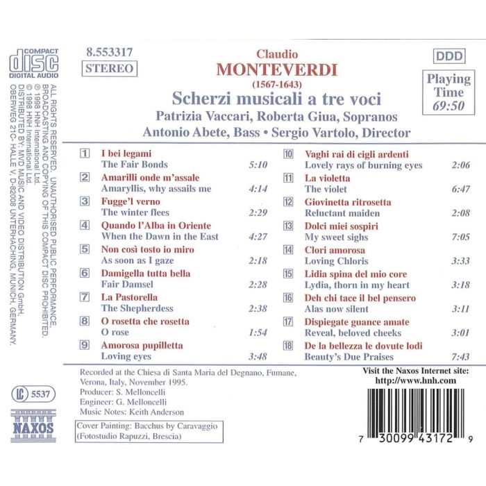 Monteverdi: Scherzi musicali - slide-1