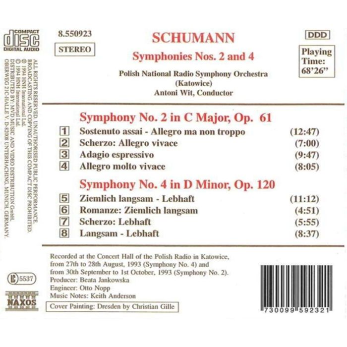 SCHUMANN: Symphonies nos. 2 & 4 - slide-1