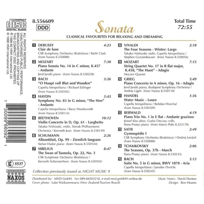 SONATA - Classical Favourites for Relaxing and Dreaming - slide-1