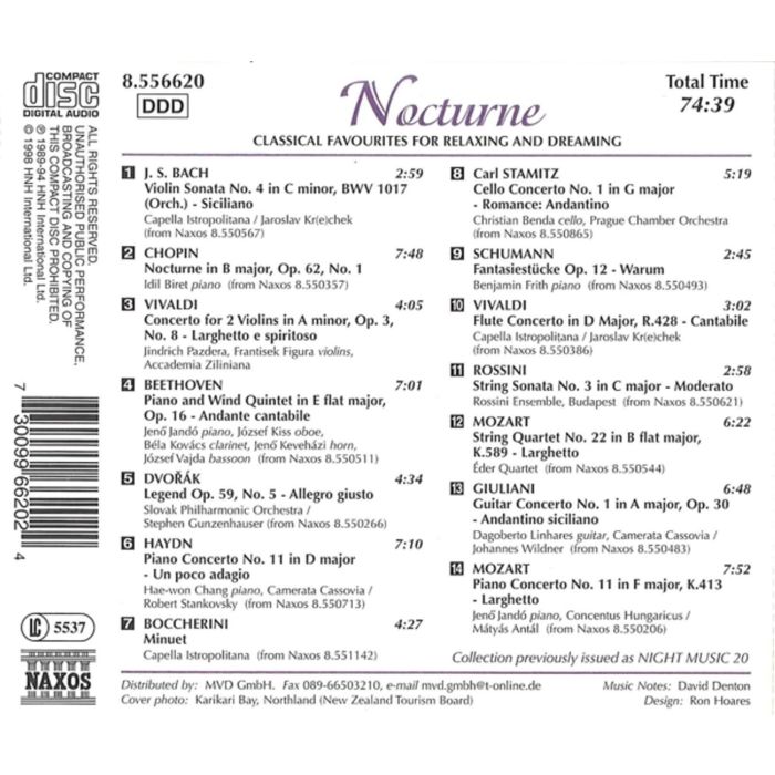 NOCTURNE - Classical Favourites for Relaxing and Dreaming - slide-1