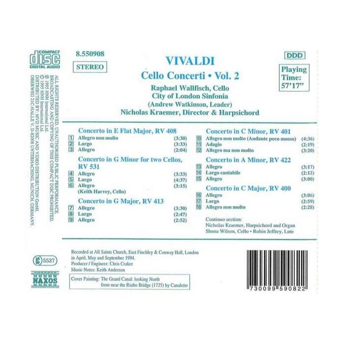 VIVALDI: Cello Concertos Vol. 2 - slide-1