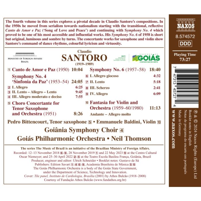 Santoro: Symphonies Nos. 4 and 6 - slide-1