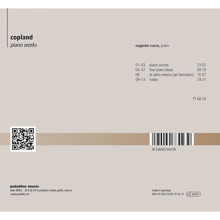 Copland: Piano Works - Piano Sonata; Rodeo; El Salon Mexico; Four Piano Blues - slide-1