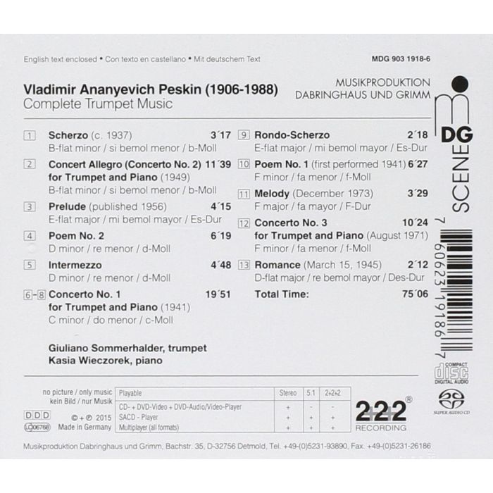 Peskin: Complete Works for Trumpet - slide-1