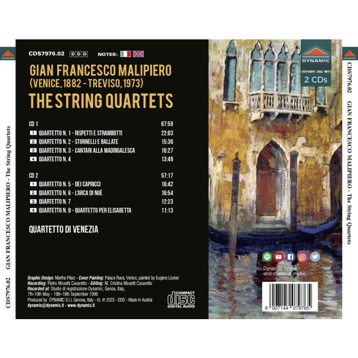 Malipiero: The String Quartets - Complete Edition - slide-1