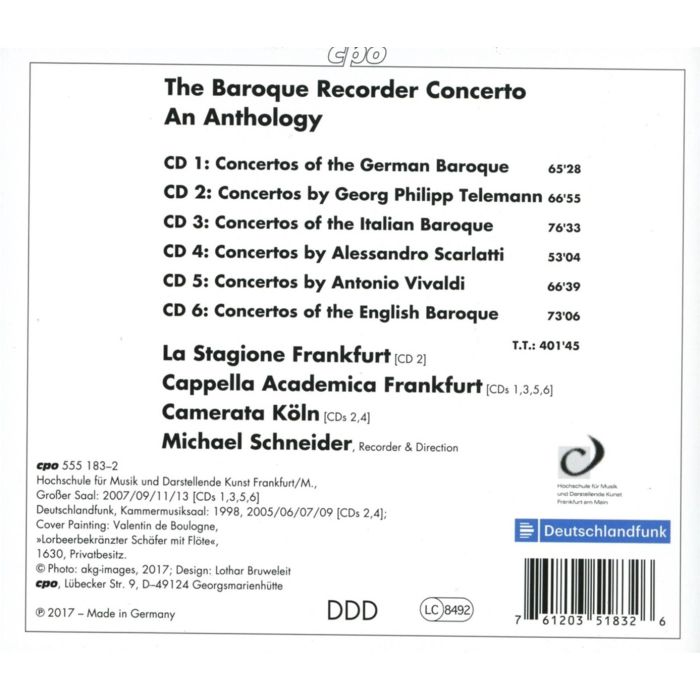 The Baroque Recorder Conderto - An Anthology - slide-1