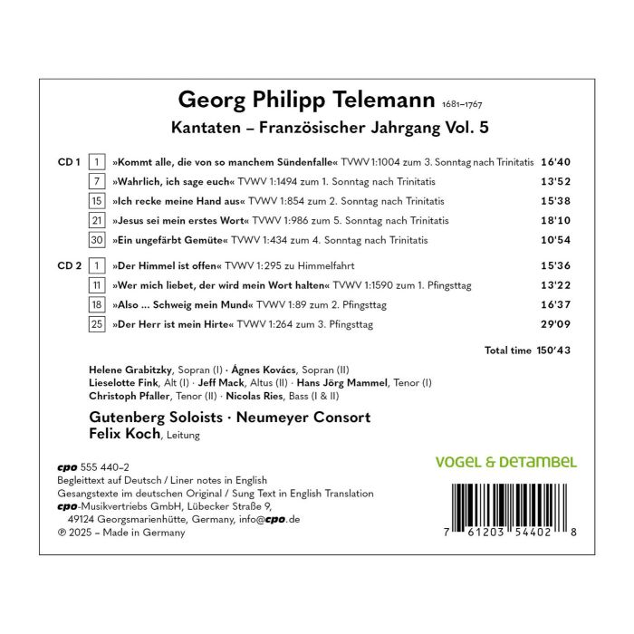 Telemann: French Cycle 1714/1715 Vol. 5 - slide-1
