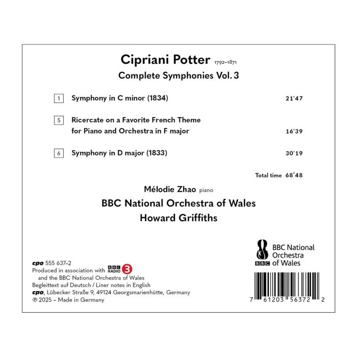 Potter: Complete Symphonies Vol. 3 - slide-1