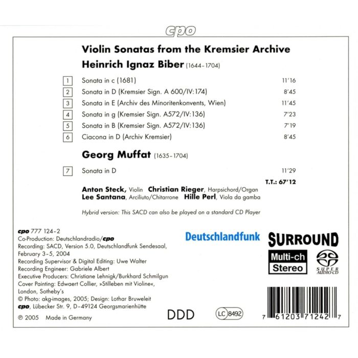 BIBER: Violin sonatas  - slide-1