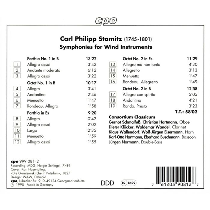 Stamitz, C: Wind Symphonies - slide-1