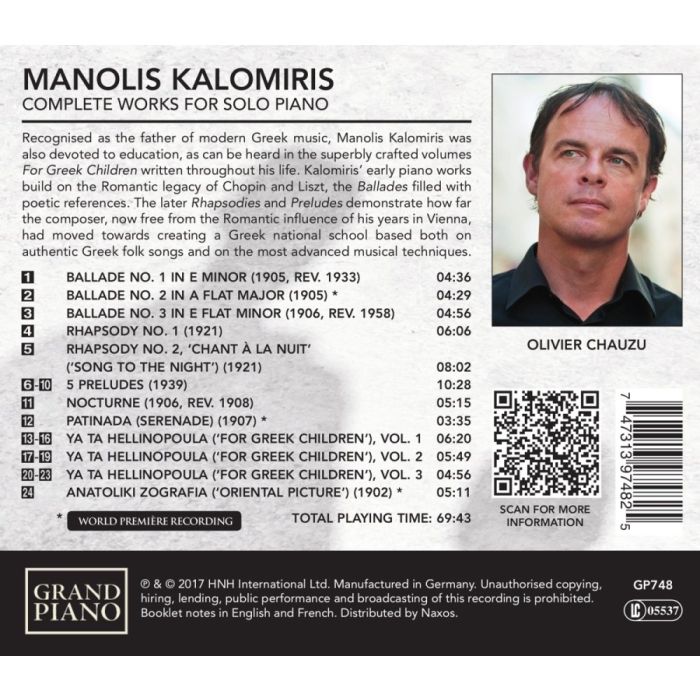 Kalomiris: Complete Solo Piano Works - slide-1