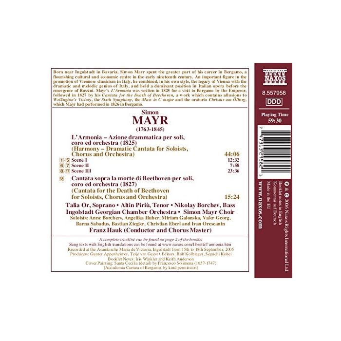 MAYR S: L'Armonia, Cantata sopra  la morte di Beethoven - slide-1