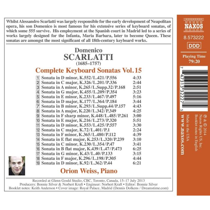 Scarlatti: Keyboard Sonatas 15 - slide-1