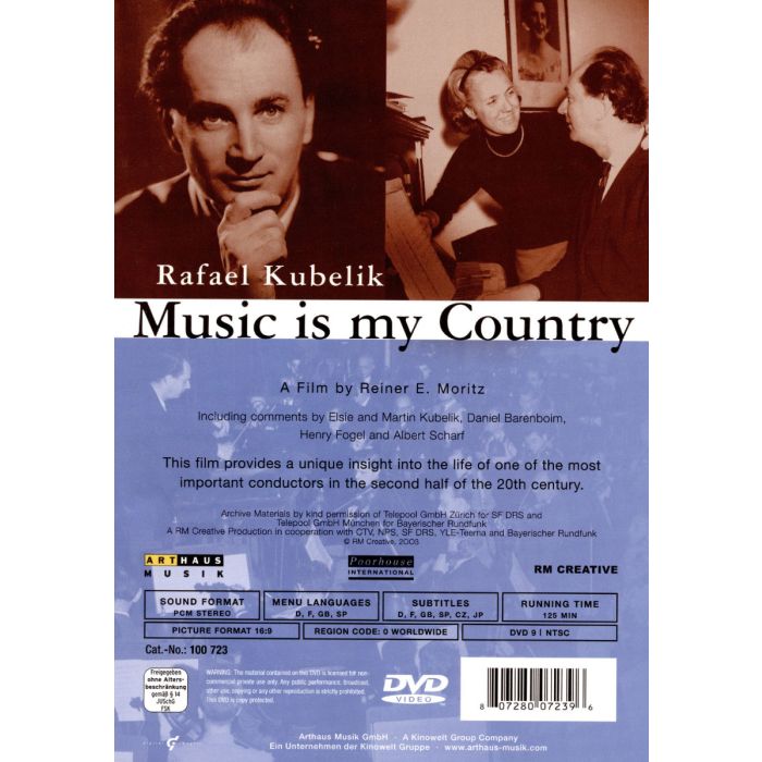 KUBELIK, Rafael: Music is My Country - A Portrait - slide-1