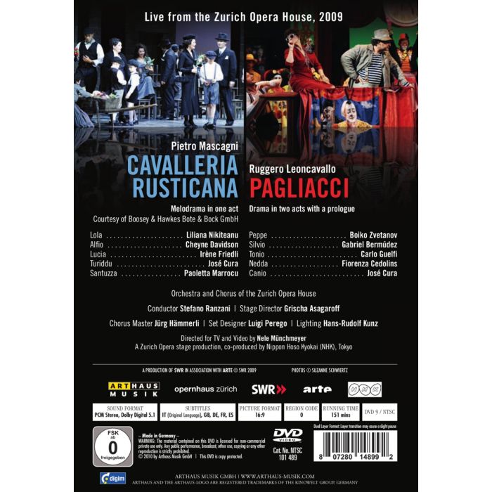 Mascagni: Cavalleria Rusticana, Leoncavallo: Pagliacci  - slide-1