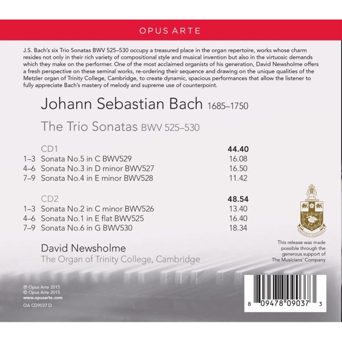 Bach: The Trio Sonatas BWV525 - 530  - slide-1
