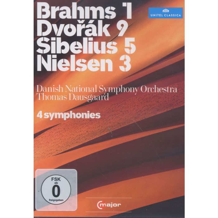 4 Symphonies , Dvorak, Brahms, Sibelius, Nielsen / Thomas Dausgaard
