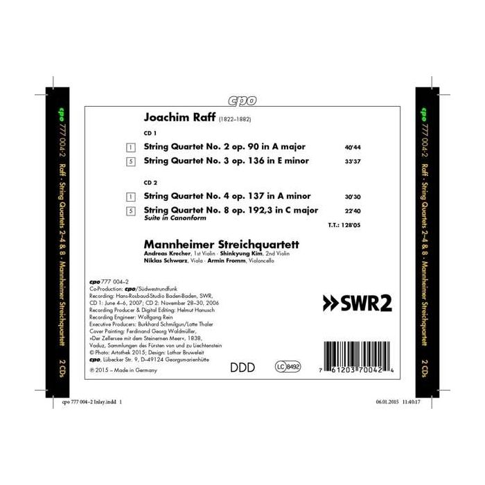 Raff: String Quartets 2, 3, 4 & 8 - slide-1