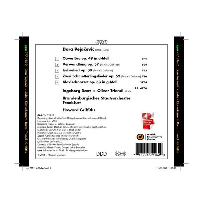Pejacevic: Piano Concerto, Overture Orchestral Songs - slide-1