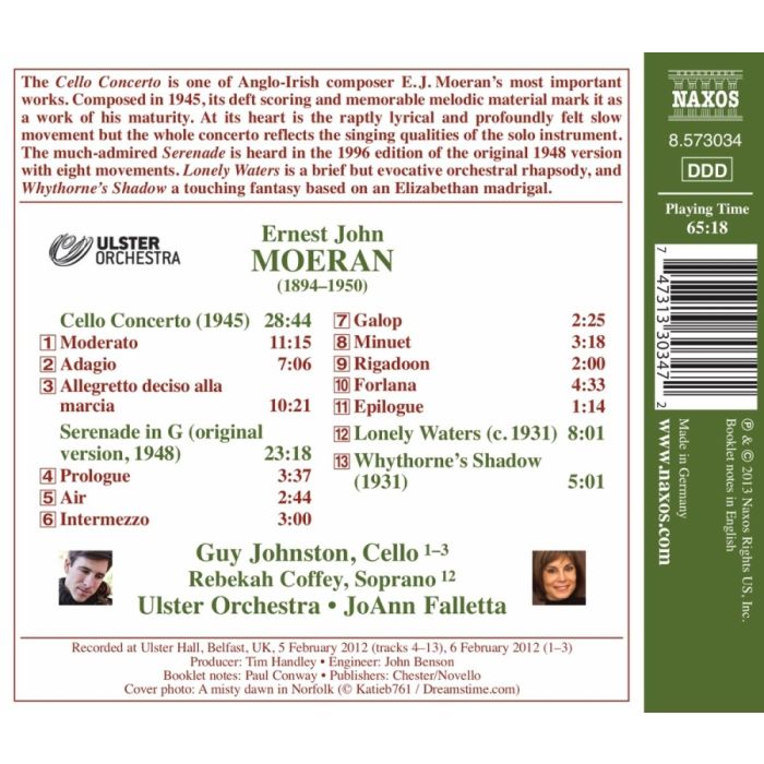 Moeran: Cello Concerto, Serenade, Lonely Waters, Whythorne Shadow - slide-1