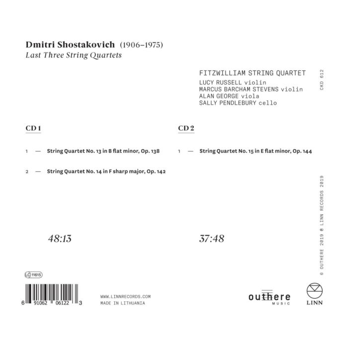 Shostakovich: Last Three String Quartets - slide-1